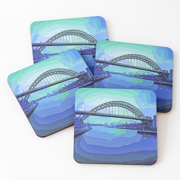 Item preview, Tyne Bridge in blue designed and sold by Zingy Lemonade.