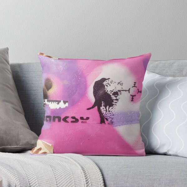 Item preview, BANKSY Pink Mural With Tiger designed and sold by WE-ARE-BANKSY.