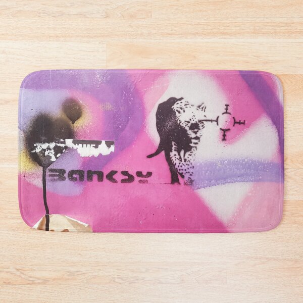 Item preview, BANKSY Pink Mural With Tiger designed and sold by WE-ARE-BANKSY.
