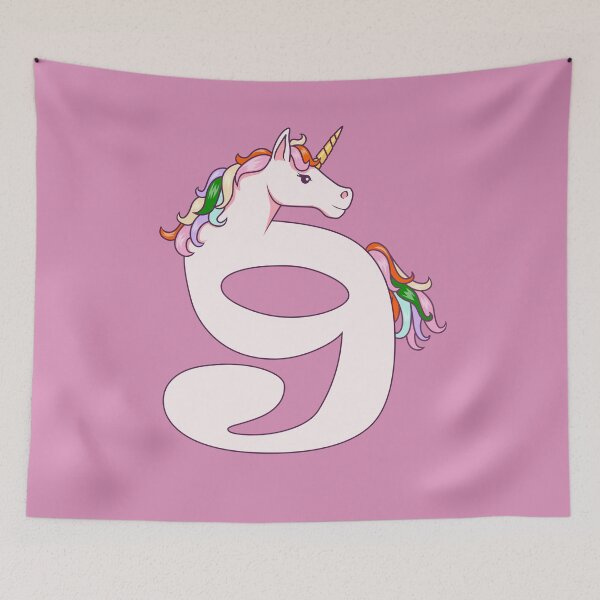 Item preview, 9th Unicorn Birthday Themed Party Gift Ideas designed and sold by Tom2468.
