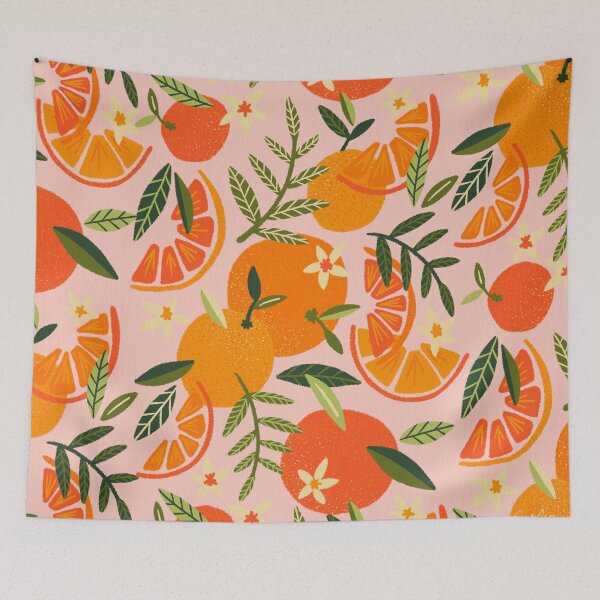 Item preview, Orange Blooms – Blush designed and sold by Cat Coquillette.
