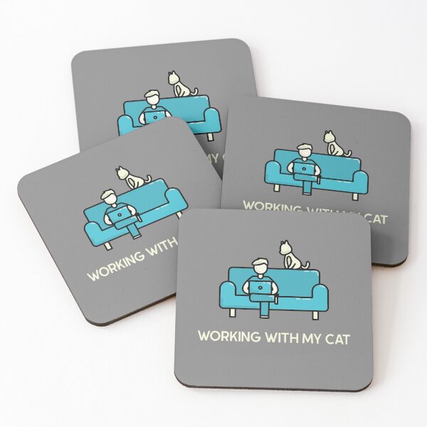 Item preview, Working With My Cat designed and sold by HappyFunnyTees.