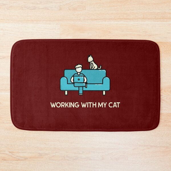 Item preview, Working With My Cat designed and sold by HappyFunnyTees.
