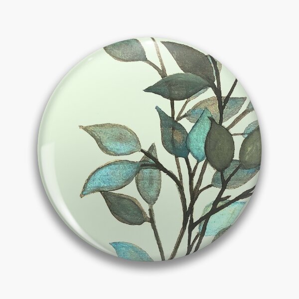 Item preview, Leaves branches II watercolor painting light green  designed and sold by GittaG74.