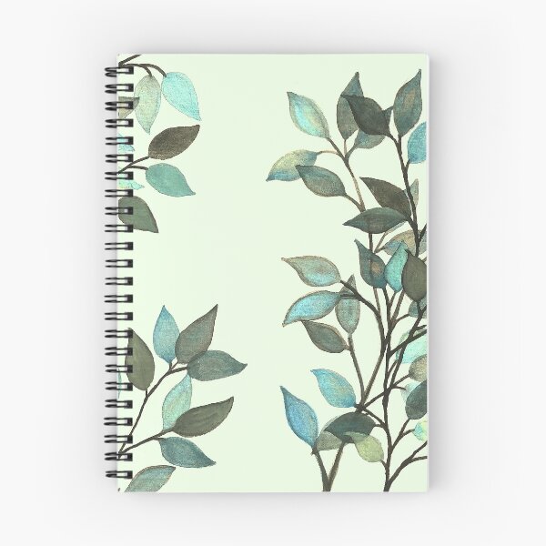 Item preview, Leaves branches II watercolor painting light green  designed and sold by GittaG74.