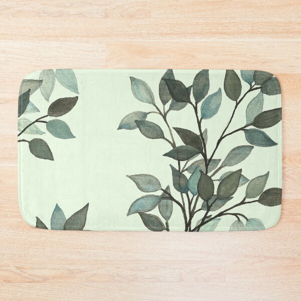 Item preview, Leaves branches II watercolor painting light green  designed and sold by GittaG74.