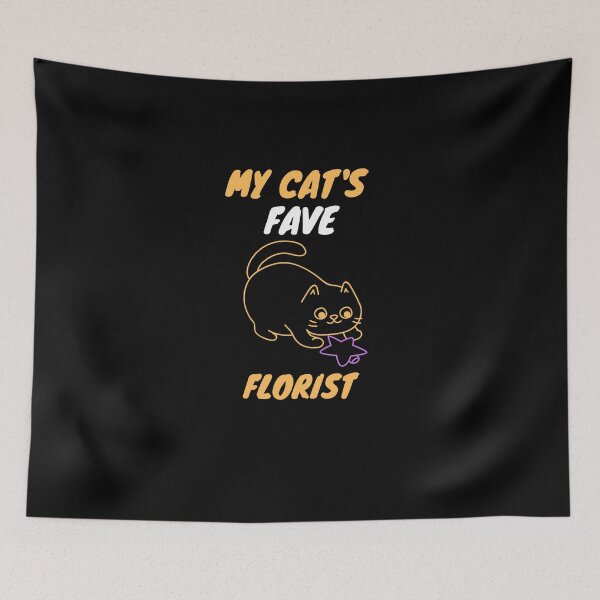 Item preview, My cat's fave florist designed and sold by SnowballStep.