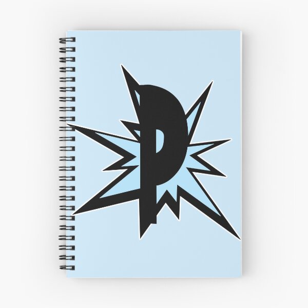 Item preview, Monogram P letter initials in light blue - alphabet designed and sold by MadandMean.