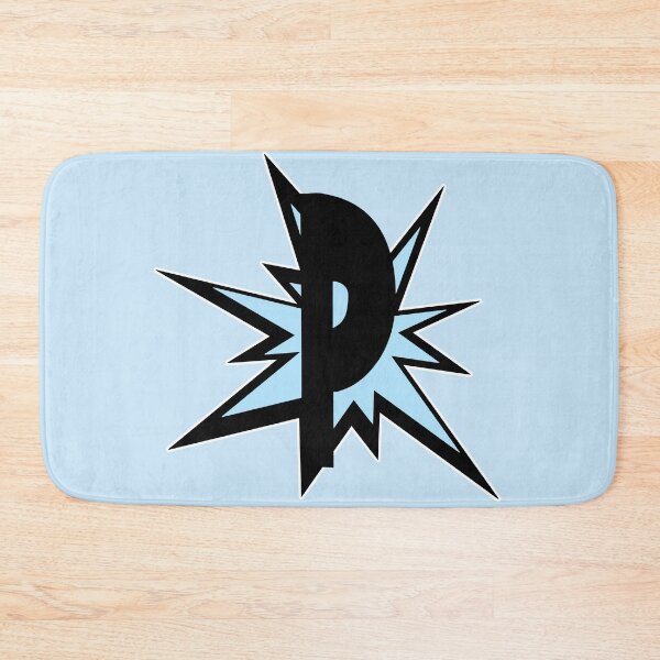 Item preview, Monogram P letter initials in light blue - alphabet designed and sold by MadandMean.
