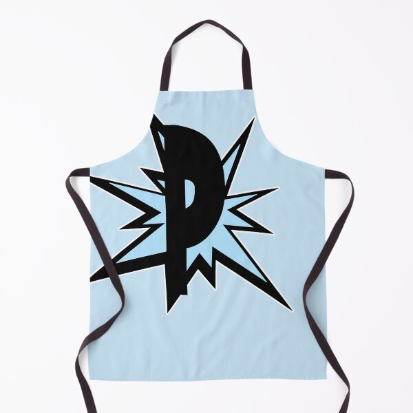 Item preview, Monogram P letter initials in light blue - alphabet designed and sold by MadandMean.