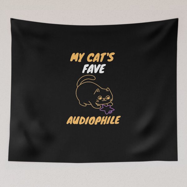 Aperçu de l'œuvre Audiophile préféré de mon chat créée et vendue par SnowballStep.