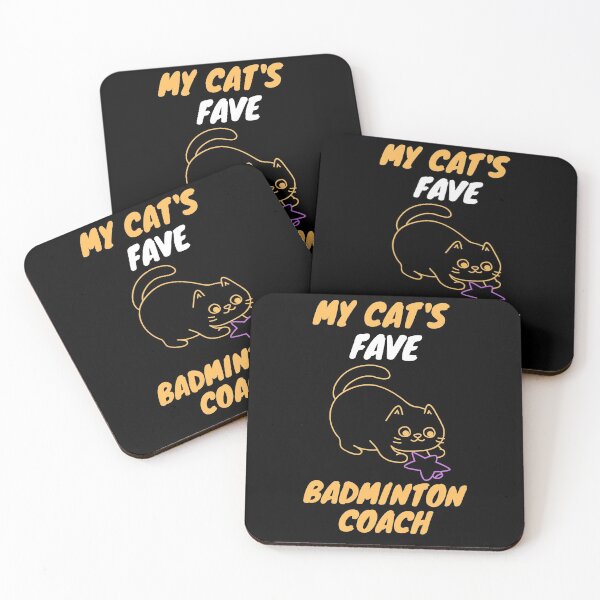 Item preview, My cat's fave badminton coach designed and sold by SnowballStep.