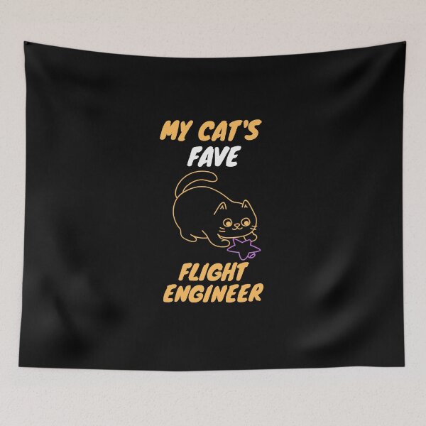 Item preview, My cat's fave flight engineer designed and sold by SnowballStep.