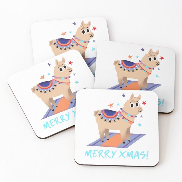 Item preview, Cute Christmas Llama Illustration Merry Xmas designed and sold by MAS-S.