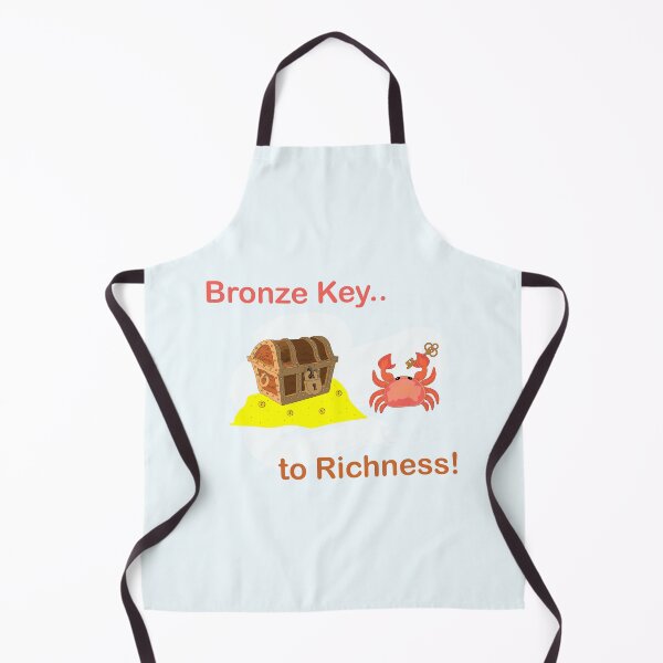 Item preview, Bronze key to richness, funny crab have found the key of the treasure box under the ocean and become rich , crabby , ocean crab animal art meme ,stealing ocean treasures designed and sold by SGS-.