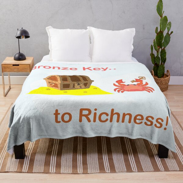 Item preview, Bronze key to richness, funny crab have found the key of the treasure box under the ocean and become rich , crabby , ocean crab animal art meme ,stealing ocean treasures designed and sold by SGS-.