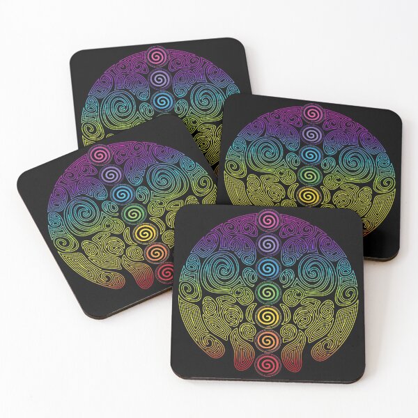 Item preview, 7 Chakra Swirls Tree - 42b ChakraC designed and sold by chakraplaza.