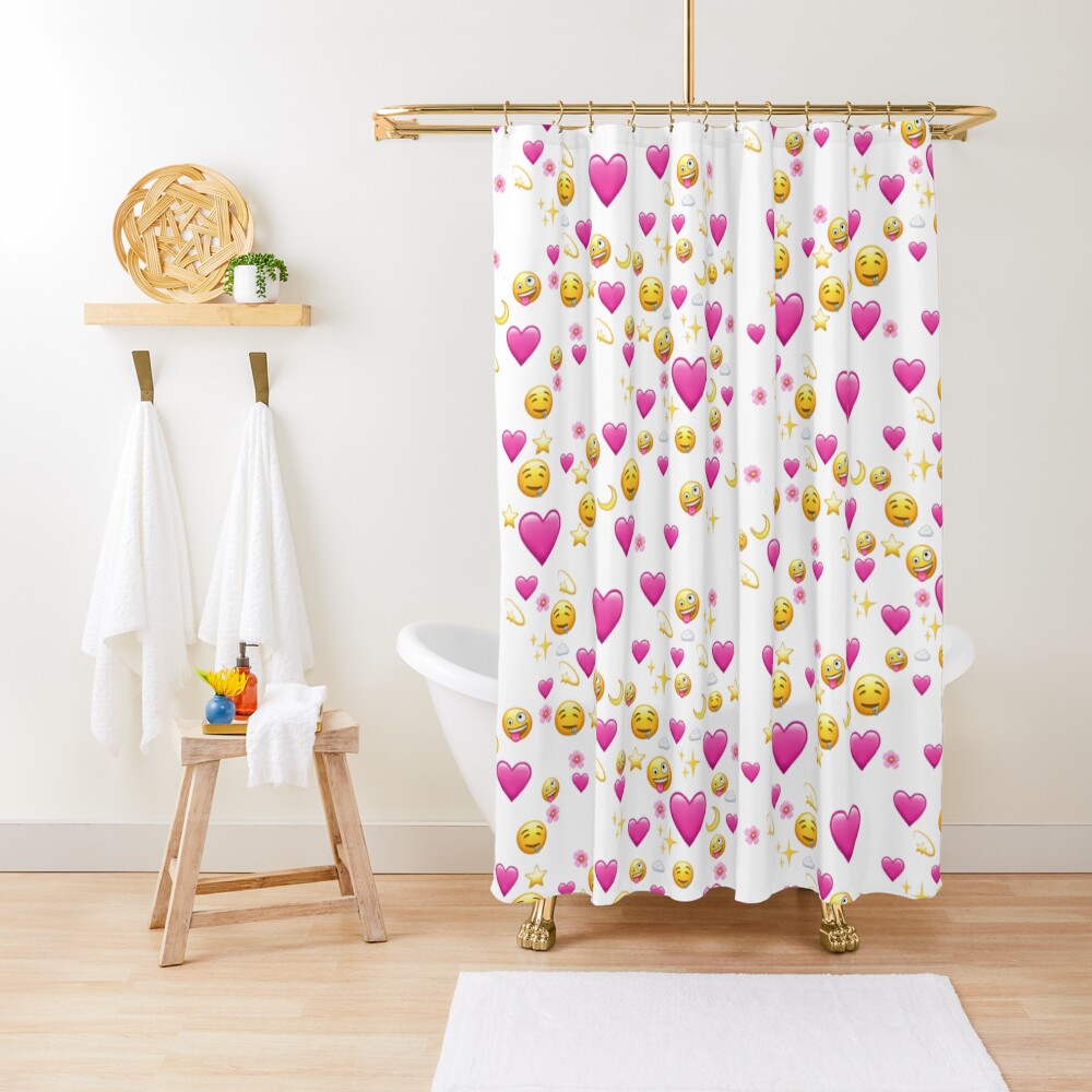 "Emojis" Shower Curtain for Sale by uwubixl Redbubble