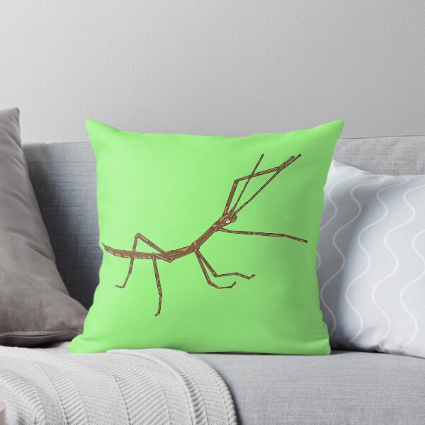 Stick Bug Throw Pillow