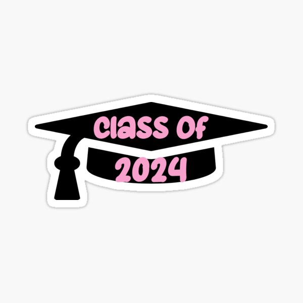 "Class of 2024 Grad Cap " Sticker by masynhoke Redbubble