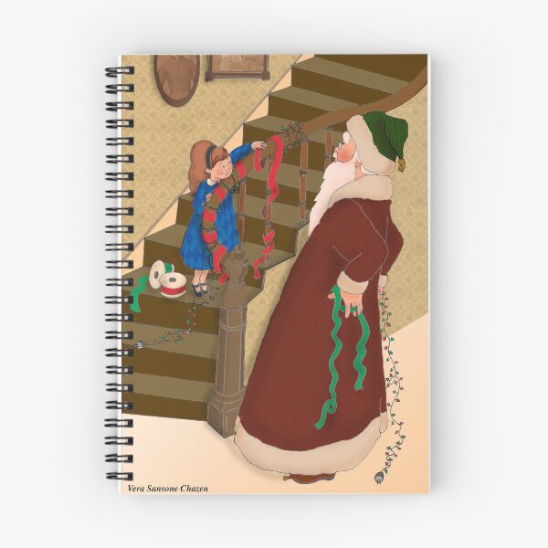 Item preview, Santa And His Decorating Expert designed and sold by Vera Sansone Chazen (veraspeaks).