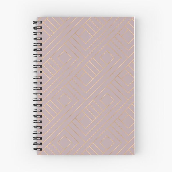 Item preview, Dusty Rose Powder Pastel Gold Geometric Pattern designed and sold by Vic Torys ☆.