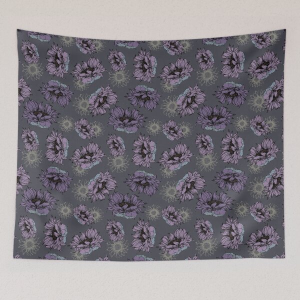 Item preview, Sunflowers at night designed and sold by rosamundprints.