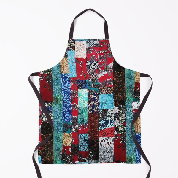 Item preview, Indonesian Batik Patchwork Red Blue Tone designed and sold by Lojicraft.