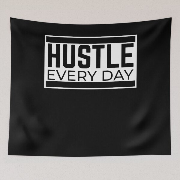 Item preview, Hustle 100% Mindset Motivation Money designed and sold by RJ-Art.