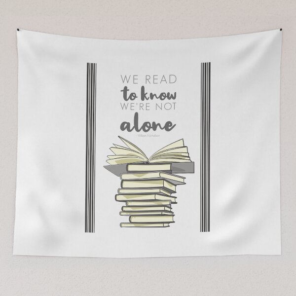 Item preview, Books - Not Alone Quote designed and sold by ladyfacecreates.