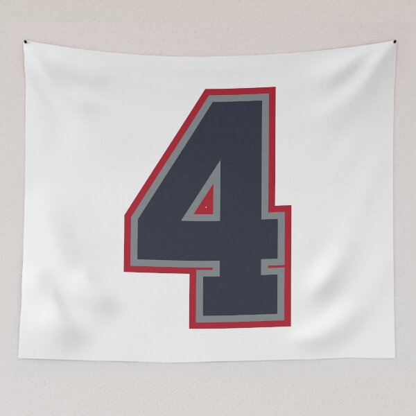 Item preview, 4 Navy Grey Red Sports Number Four designed and sold by HelloFromAja.