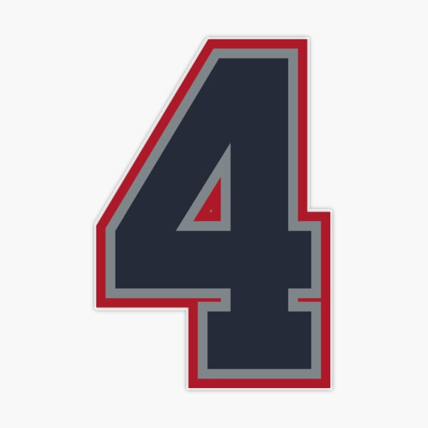 6 Navy Grey Red Sports Number Six | Sticker