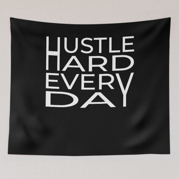 Item preview, Hustle 100% Mindset Motivation Money designed and sold by RJ-Art.