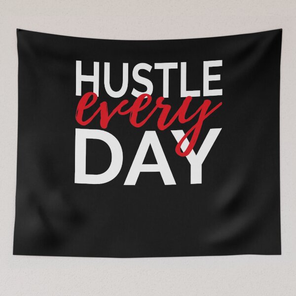 Item preview, Hustle 100% Mindset Motivation Money designed and sold by RJ-Art.