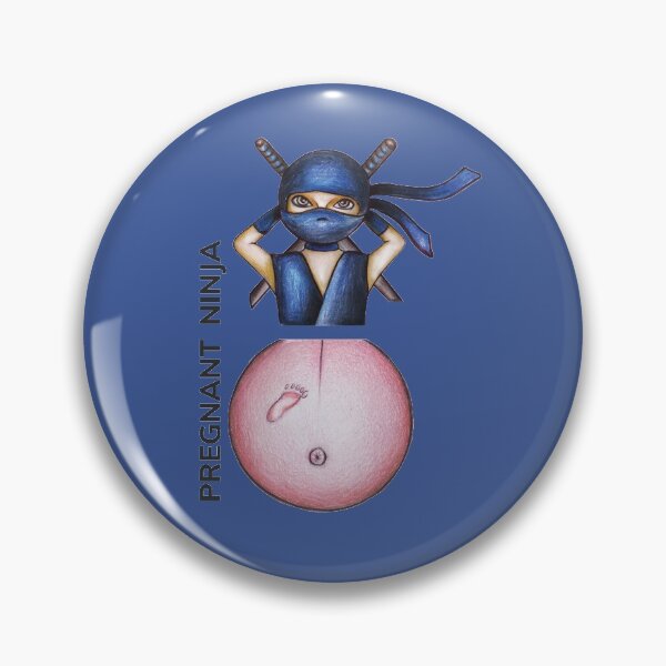 Item preview, PREGNANT NINJA by FrankenDuo azure blue designed and sold by FrankenDuo.