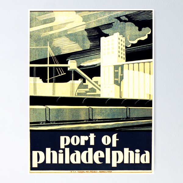 Item preview, Port of Philadelphia WPA Federal Art Project Pennsylvania Promotion designed and sold by retroposters.