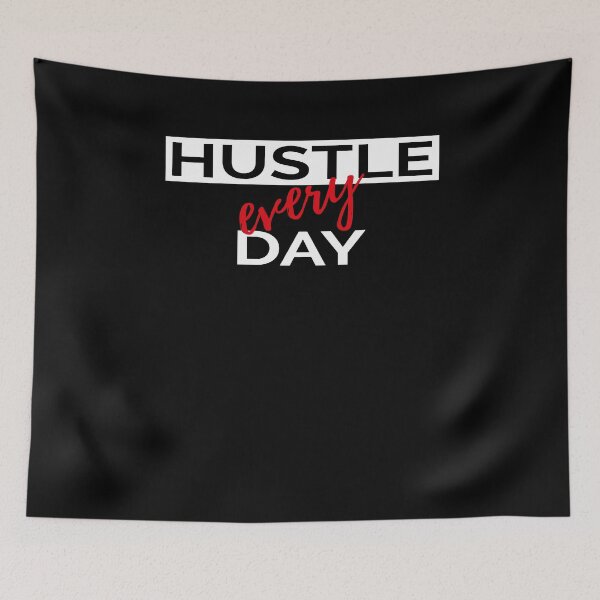 Item preview, Hustle 100% Mindset Motivation Money designed and sold by RJ-Art.