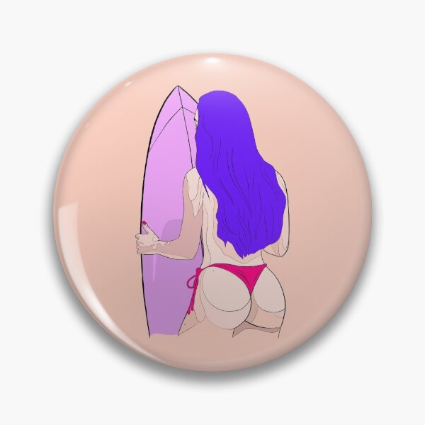 Item preview, Surfing girl in bikini - Holiday time designed and sold by billky.
