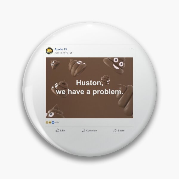 Item preview, Huston, we have a problem - Apollo 13 facebook post, emoji designed and sold by billky.