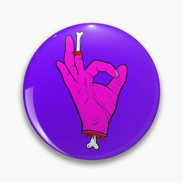 Item preview, Okay, I'm okay - bones, pink hand gesture designed and sold by billky.