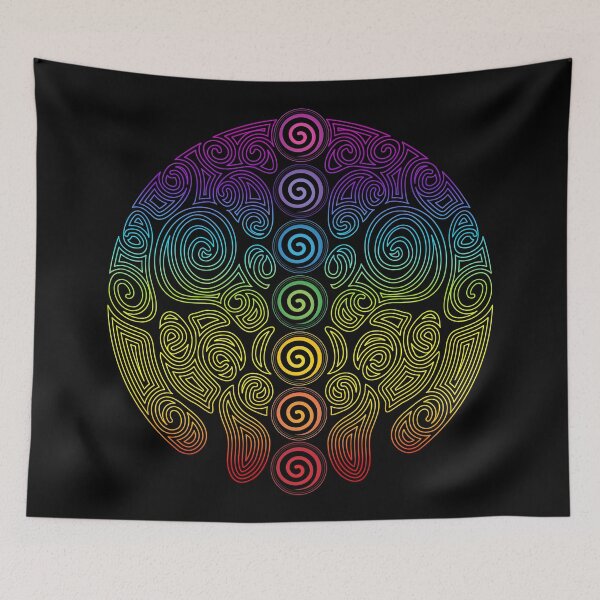 Item preview, 7 Chakra Swirls Tree - 42b ChakraC designed and sold by serenaking.