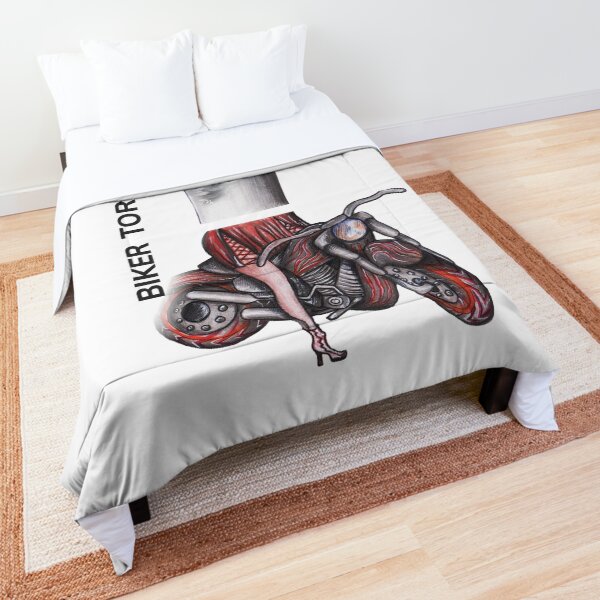 BIKER TORNADO by FrankenDuo Comforter