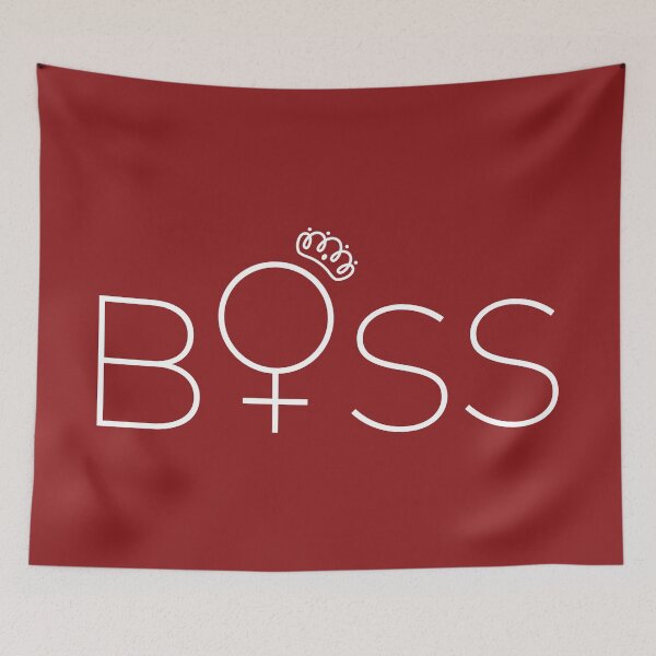 Item preview, Girl Boss-tilted crown logo designed and sold by HeraAndKosmos.