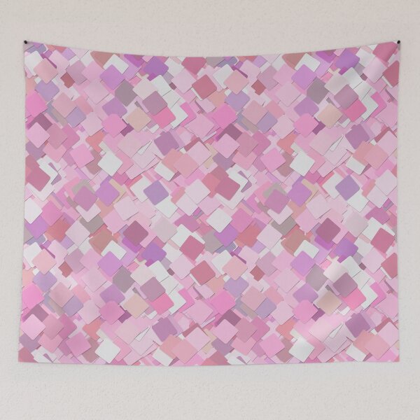 Item preview, Pink Abstract Squares Collage Pattern designed and sold by everything4eva.