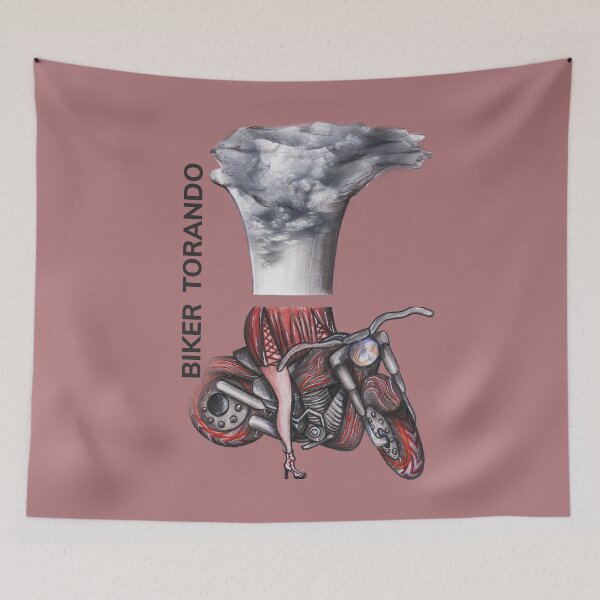 Item preview, BIKER TORNADO by FrankenDuo turkish rose red designed and sold by FrankenDuo.