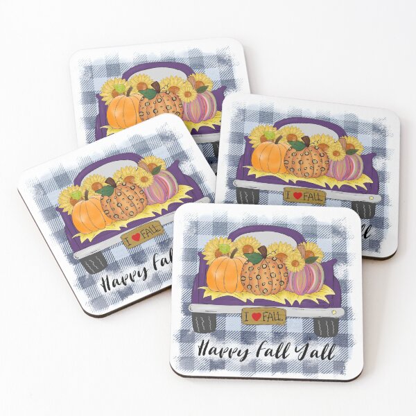 Item preview, Happy Fall Yall Retro Truck and Pumpkin designed and sold by PupnkittyMania ⭐⭐⭐⭐⭐.