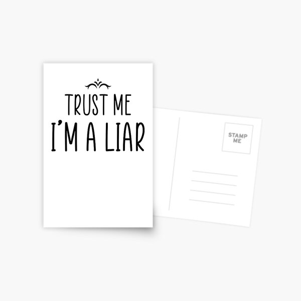 Bad Liar Postcards Redbubble