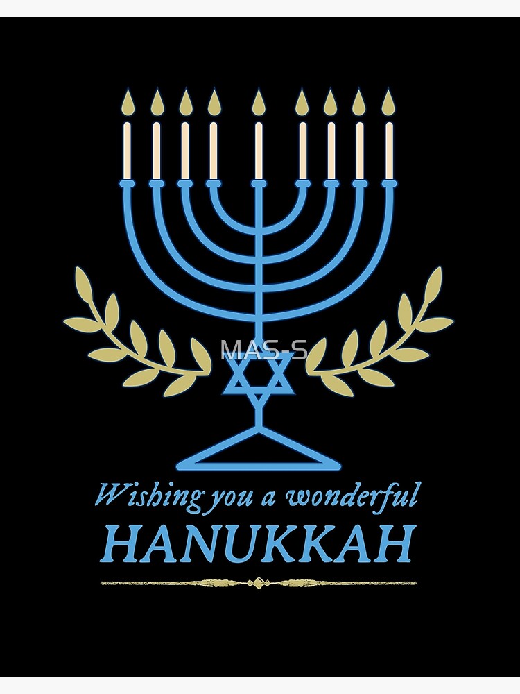 Wishing You A Wonderful Hanukkah | Menorah, Star of David