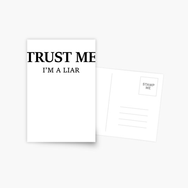 Bad Liar Postcards Redbubble