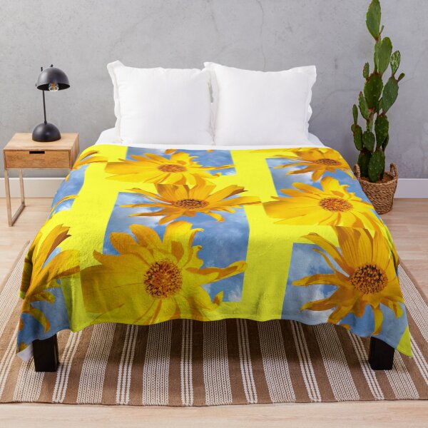 Item preview, yellow flowers, blue sky designed and sold by Odett Kiss.